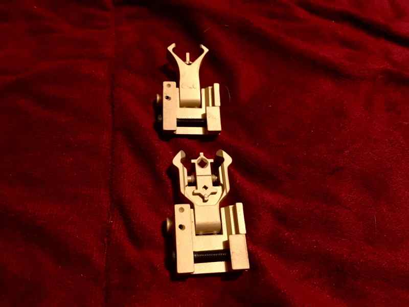 Gold Cerakote Iron Sights 