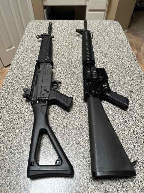 Colt AR15 A4 and Sig 551A1